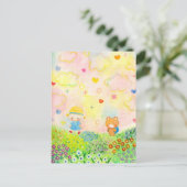 どこかへ FEESTDAGENKAART (Staand voorkant)