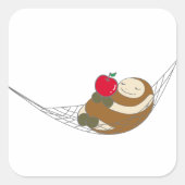 なまけたろうステッカー　たろう VIERKANTE STICKER (Voorkant)