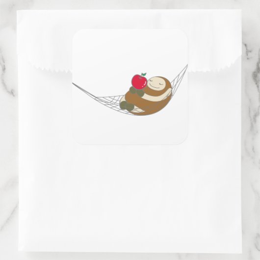 なまけたろうステッカー　たろう VIERKANTE STICKER (Tas)