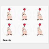 なまけたろうステッカー はな RONDE STICKER (Vel)