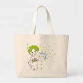 なんでやねん！ボーイとマーメイドガール　トートバッグ GROTE TOTE BAG (Voorkant)