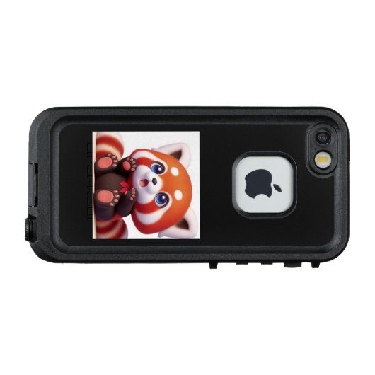ぬくもりハグ♡ レッサーパンダの恋する瞳 LifeProof iPhone HOESJE (Achterkant (horizontaal))