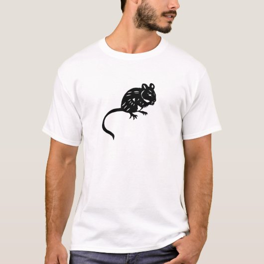 ねずみ　ネズミ　グッズ　鼠　 mouse; rat t-shirt (Voorkant)
