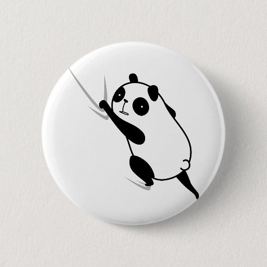 ひっつきパンダ　hittuki-panda ronde button 5,7 cm (Voorkant)