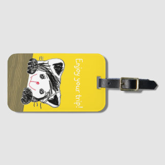 ひょっこりネコちゃん BAGAGELABEL