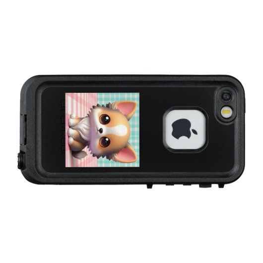 ぴょこんとおねだり♡ふわふわチワワの誘惑 LifeProof iPhone HOESJE (Achterkant (horizontaal))