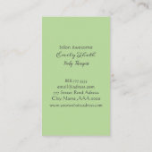 やわらかな色合いがイメージの VISITEKAARTJE (Achterkant)