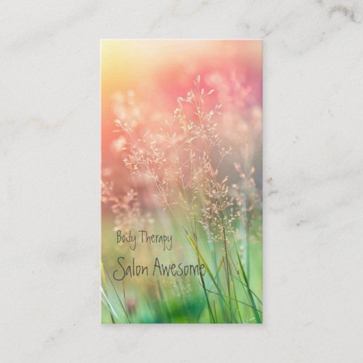 やわらかな色合いがイメージの VISITEKAARTJE (Voorkant)