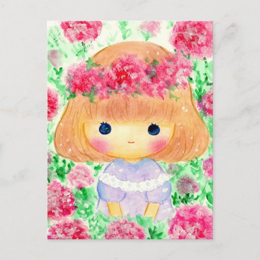 わたし女の子です FEESTDAGENKAART (Voorkant)