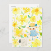 わんわんとお散歩 FEESTDAGENKAART (Voorkant / Achterkant)