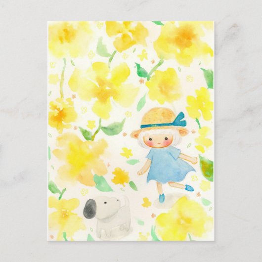 わんわんとお散歩 FEESTDAGENKAART (Voorkant)