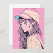 【アイコン画像】ダウンロードできるアイコンJK04｜寿司娘 GenerativeAI Kaart (Voorkant / Achterkant)