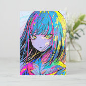 【アイコン画像】ダウンロードOK！カラフルJK｜寿司娘 GenerativeAI Kaart (Staand voorkant)