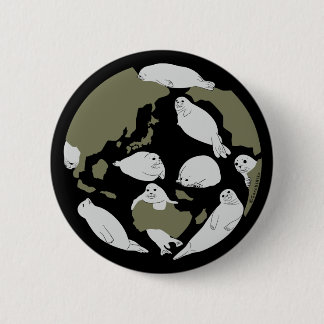 アザラシと一緒に地球を守ろう RONDE BUTTON 5,7 CM