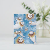 アザラシと四季シリーズ　夏 BRIEFKAART (Staand voorkant)