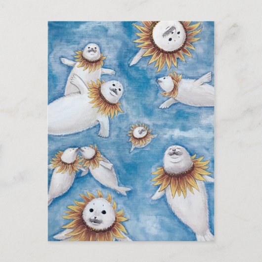 アザラシと四季シリーズ　夏 BRIEFKAART (Voorkant)