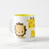 アニマルズ02マグカップ TWEEKLEURIGE KOFFIEMOK (Voorkant links)