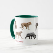 アフリカの動物のマグカップ MOK (Voorkant links)