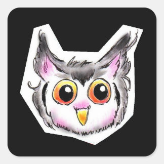 アフリカオオコノハズクちゃん VIERKANTE STICKER
