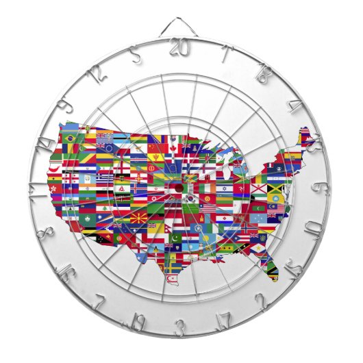 アメリカ合衆国の地図 DARTBORD (Voorkant)