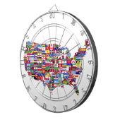 アメリカ合衆国の地図 DARTBORD (Voorkant Rechts)