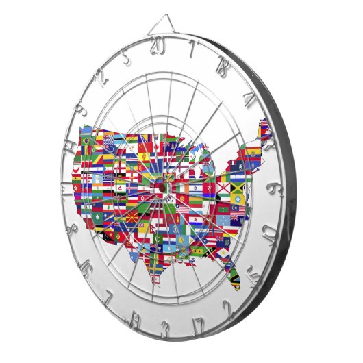 アメリカ合衆国の地図 DARTBORD (Voorkant Rechts)