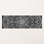 アラベスク文様07ブラックXグレー ヨガマット YOGAMAT (Achterkant (horizontaal))