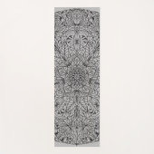アラベスク文様07ブラックXグレー ヨガマット YOGAMAT (Voorkant)