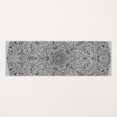 アラベスク文様07ブラックXグレー ヨガマット YOGAMAT (Voorkant (horizontaal))