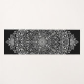 アラベスク文様08ブラックXグレー YOGAMAT (Voorkant (horizontaal))