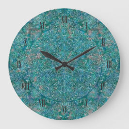 アラベスク文様　ターコイズメランジェベース GROTE KLOK