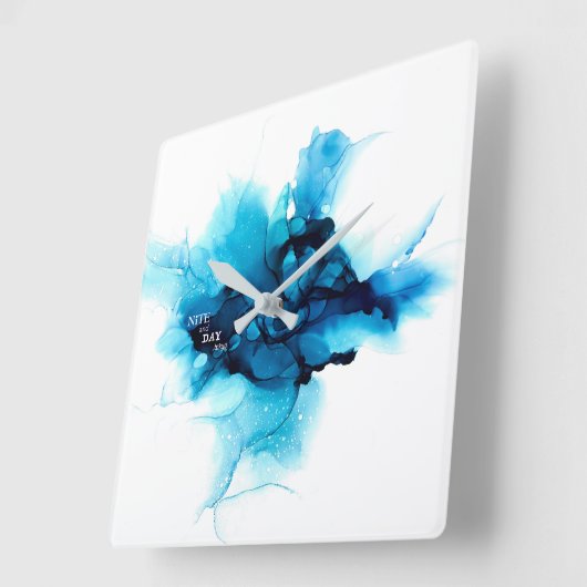 アルコールインク-抽象絵画- VIERKANTE KLOK (Hoek)