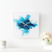 アルコールインク-抽象絵画- VIERKANTE KLOK (Huis)