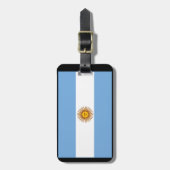 アルゼンチン国旗（横） BAGAGELABEL (Voorkant verticaal)