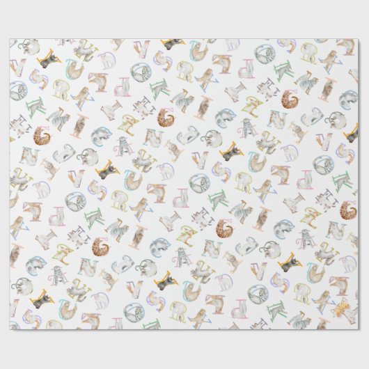 アルファベット猫(alfacat/alfagato) cadeaupapier (Vlak)