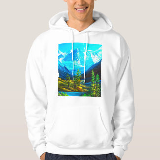 アルプスの雪山に囲まれて・・・ HOODIE