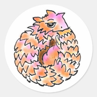 アルマジロトカゲちゃん ラウンドシール RONDE STICKER