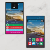 アンドロイド風　エンジニア名刺 VISITEKAARTJE (Voorkant / Achterkant)