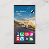 アンドロイド風　エンジニア名刺 VISITEKAARTJE (Achterkant)