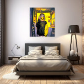 アーティストの部屋アートパネル｜寿司娘 GenerativeAI Canvas Afdruk