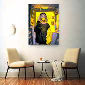 アーティストの部屋アートパネル｜寿司娘 GenerativeAI Canvas Afdruk