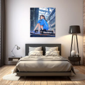 アートパネル｜放課後JK 寿司娘 GenerativeAI Canvas Afdruk