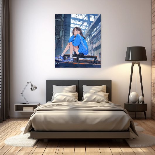 アートパネル｜放課後JK 寿司娘 GenerativeAI Canvas Afdruk