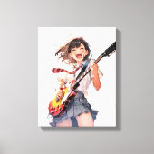 アートパネル Art Panel｜ギターJK02 寿司娘 GenerativeAI Canvas Afdruk (Voorkant)