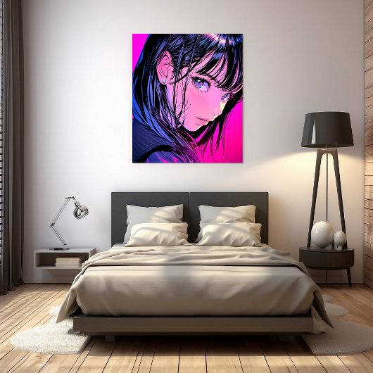 アートパネル Art Panel｜ドアップ close-up｜寿司娘 GenerativeAI Canvas Afdruk