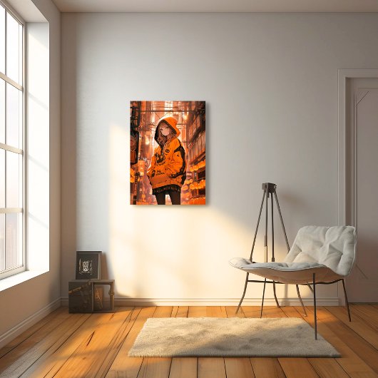 アートパネル Art Panel｜ハロウィンカラー 寿司娘 GenerativeAI Canvas Afdruk