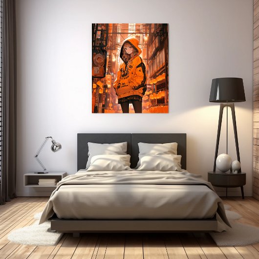 アートパネル Art Panel｜ハロウィンカラー 寿司娘 GenerativeAI Canvas Afdruk