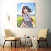 アートパネル Art Panel｜帰宅JK 寿司娘 GenerativeAI Canvas Afdruk