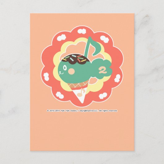 ア イ ク リ ー . BRIEFKAART (Voorkant)