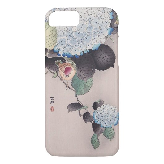 ア ジ 雀, 小サイSparrow op Hydrangea Kohara Kohara Kohar Case-Mate iPhone Case (Achterkant)